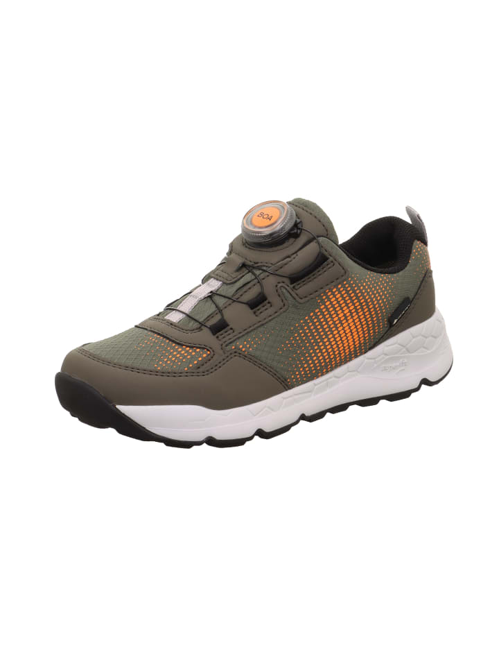 

Кроссовки на шнуровке superfit, цвет grün/orange