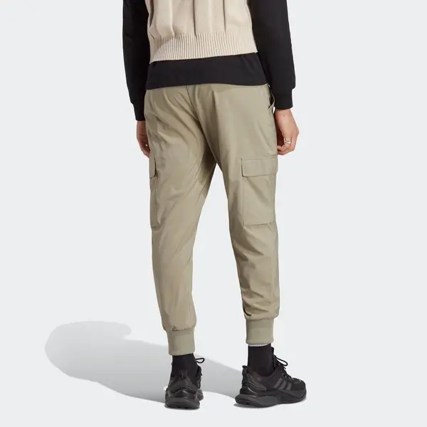 Брюки essentials cargo ankle-length pants 'tan' Adidas, бежевый — фото 3