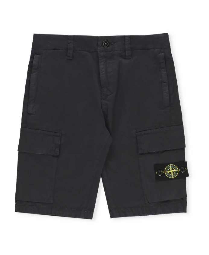 

Хлопковые шорты бермуды Stone Island, синий
