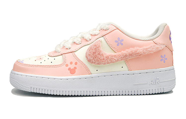 

Кроссовки Nike Air Force 1 Skateboard Shoes Women's Low-Top Pink White, Розовый, Кроссовки Nike Air Force 1 Skateboard Shoes Women's Low-Top Pink White