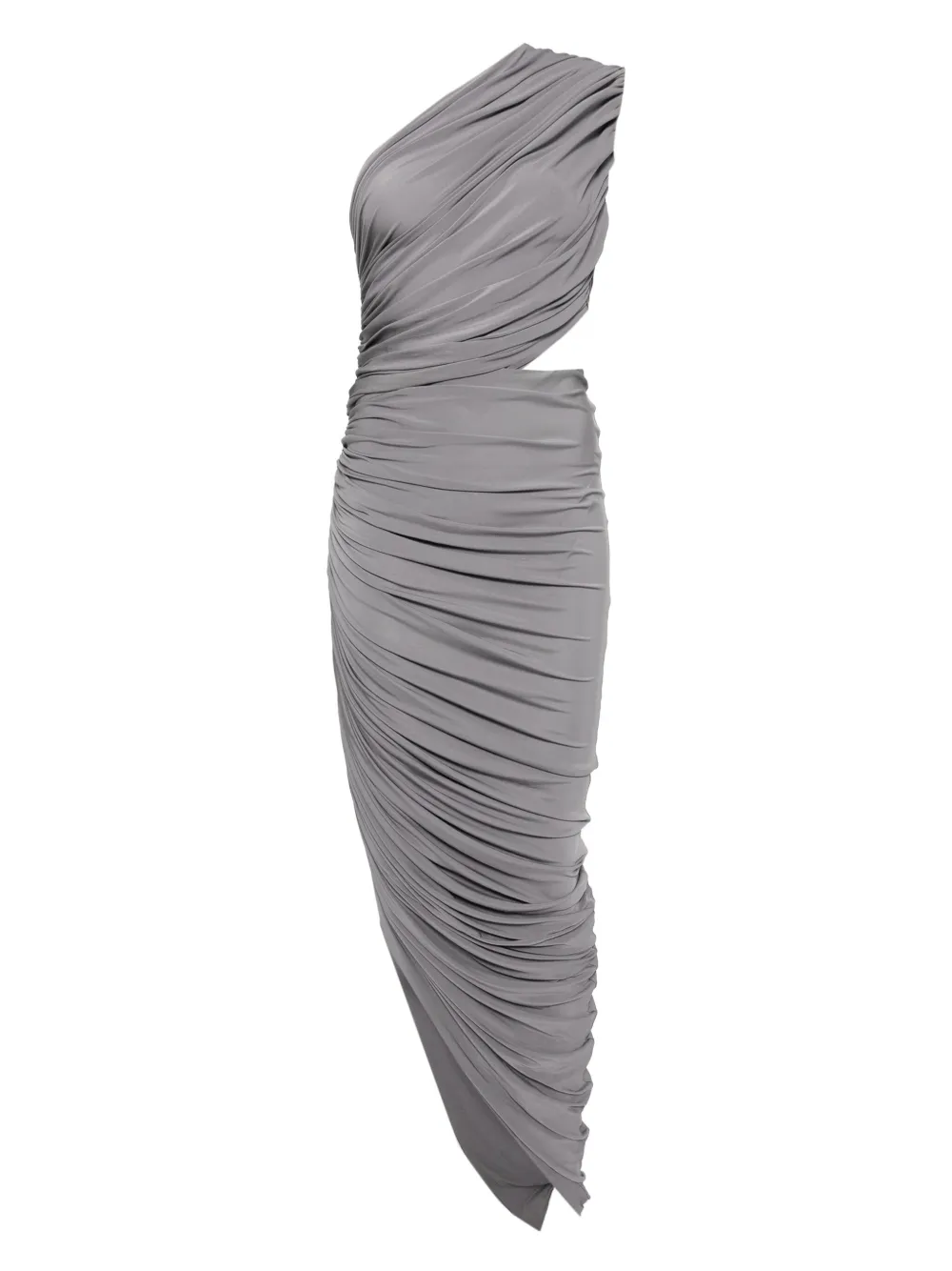 

Платье из джерси с вырезами Alaïa, серый