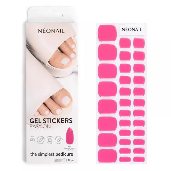 

Гибридные наклейки для ногтей p02, 1 упаковка. Neonail Easy on gel, цвет p02