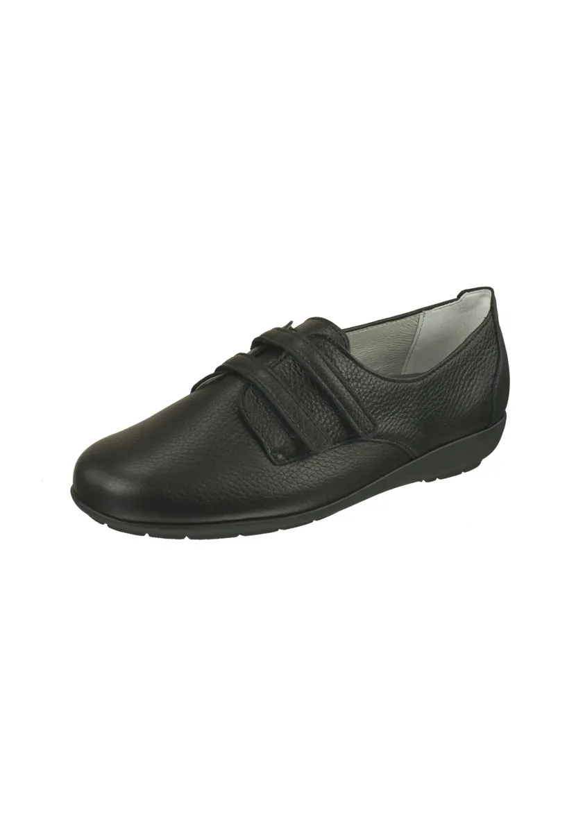 Натуральные тапочки "Kletter Frieda", из гибкой кожи оленя Natural Feet, черный