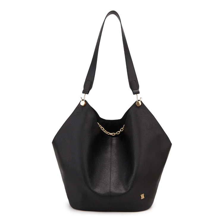 

ELLE Сумка-тоут из коровьей кожи большая женская черная