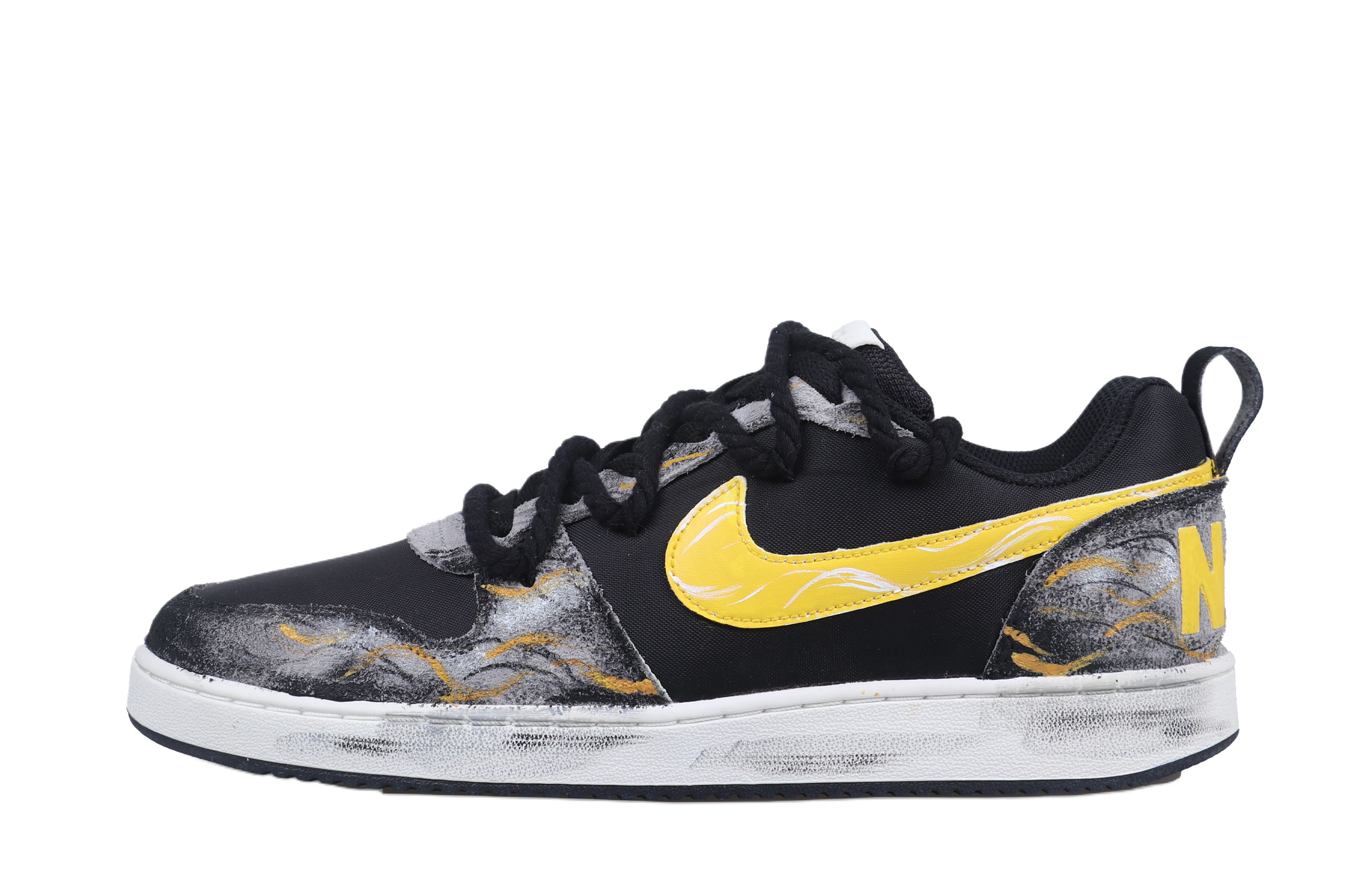 Nike Кроссовки для скейтбординга Court Borough с быстрой сушкой, низкие, мужские, черные — фото 3