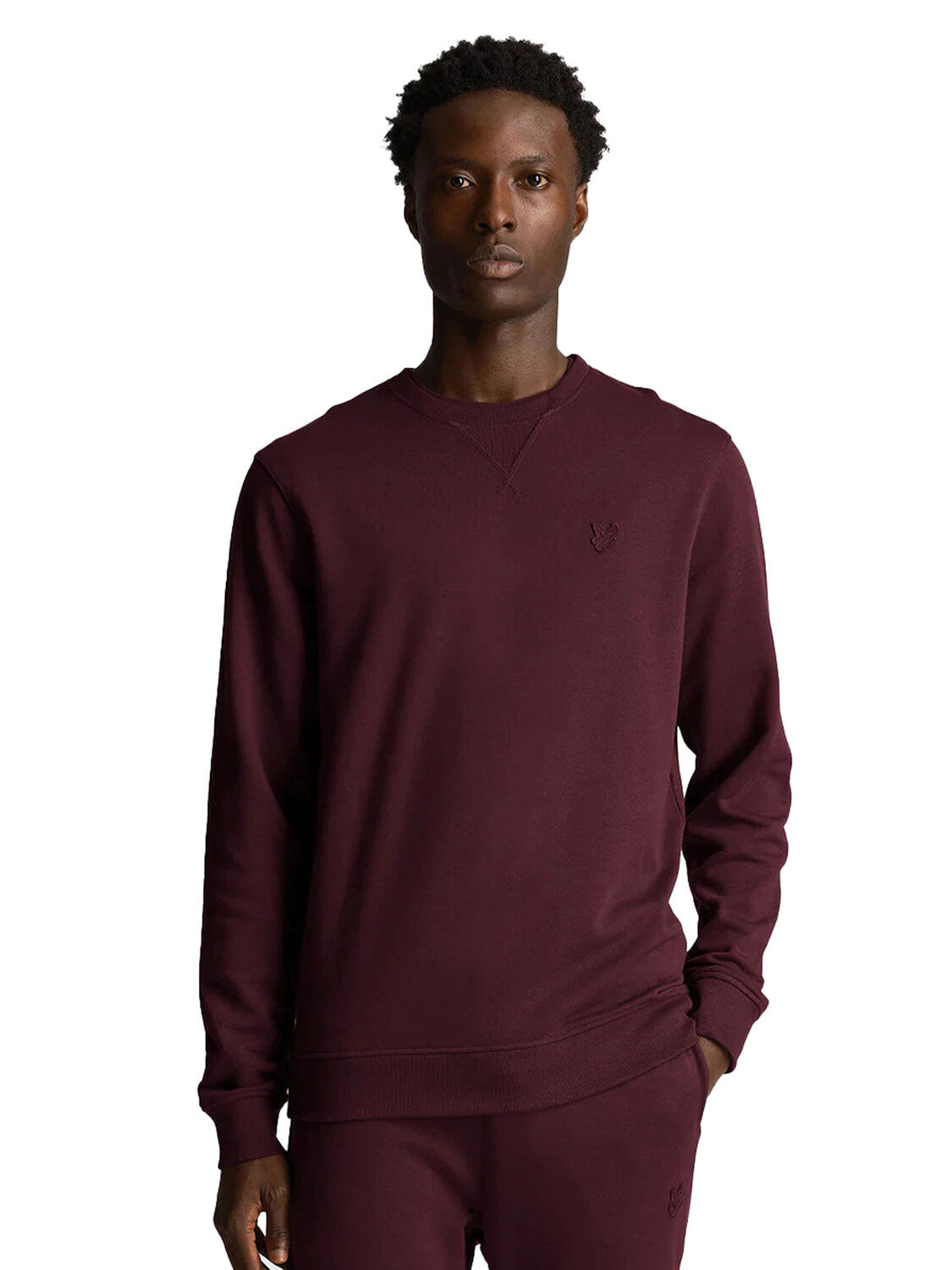 

Толстовка LYLE & SCOTT в тон с изображением орла, красный