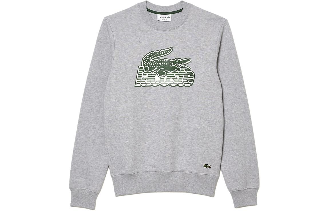 

Толстовка мужская серебряная фарфоровая Lacoste, цвет Silver porcelain