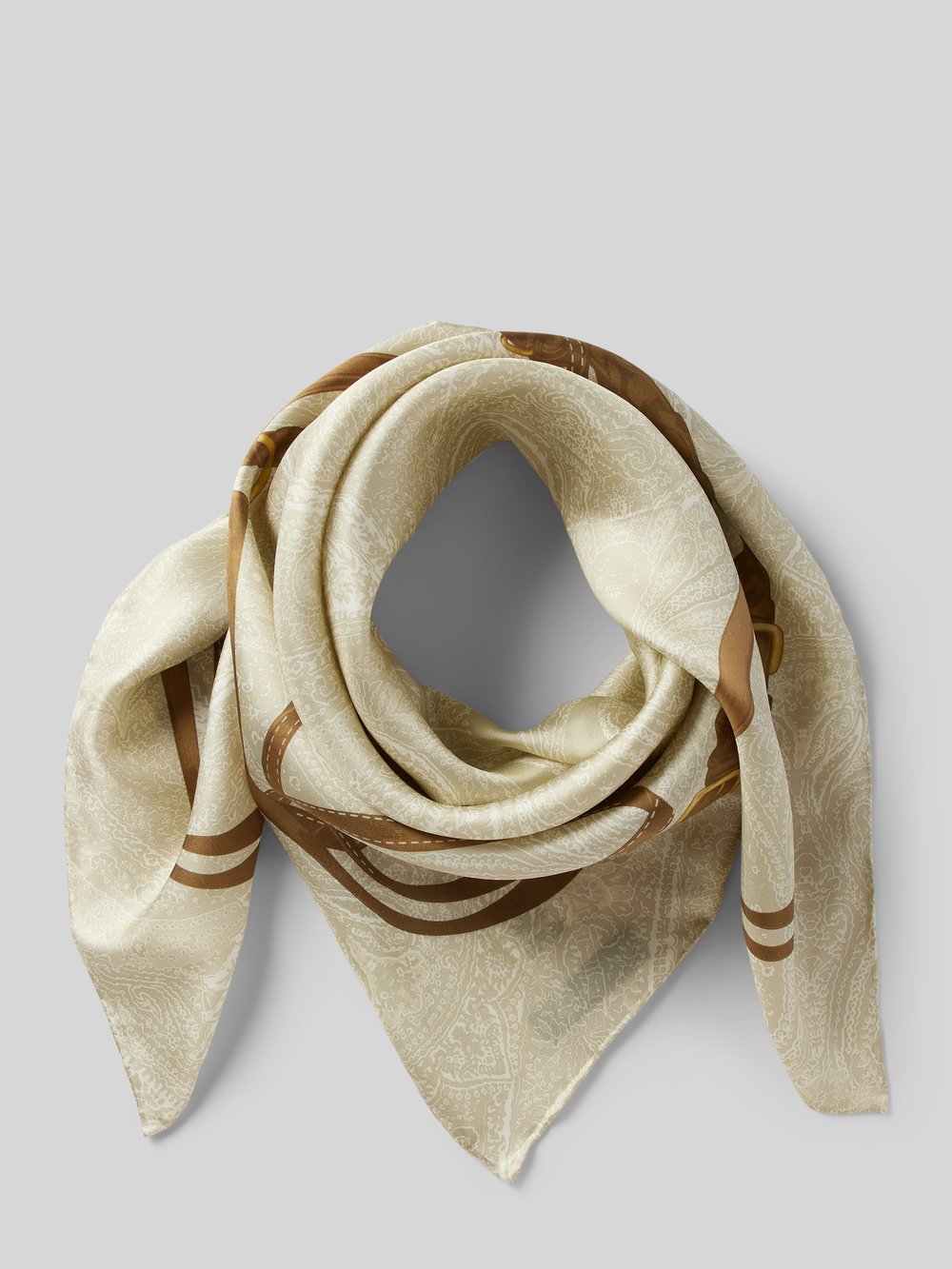 

Шелковый шарф из чистого шелка Lauren Ralph Lauren, бежевый