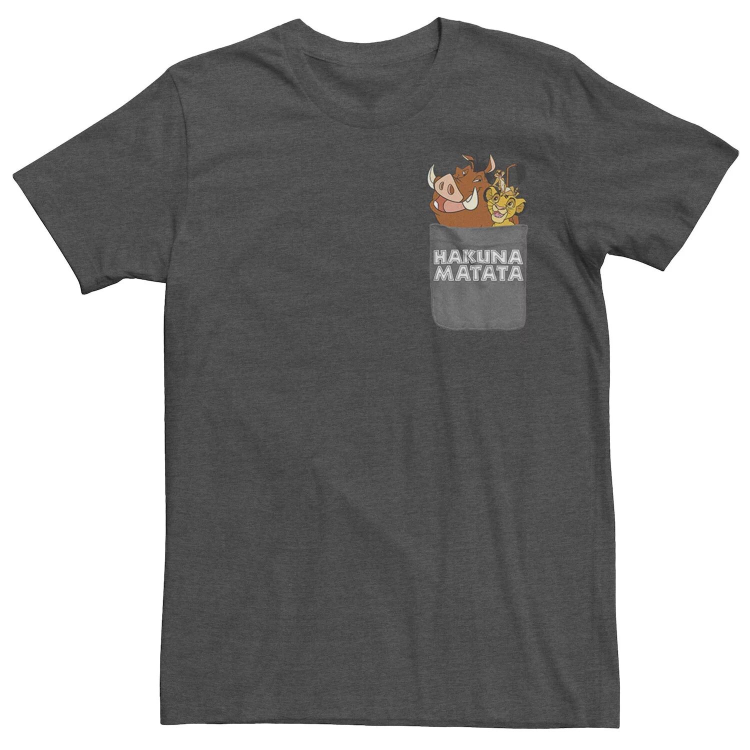 

Мужская футболка с карманом The Lion King Hakuna Matata Disney