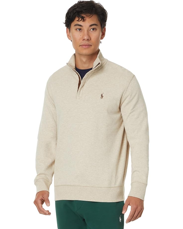 

Пуловер Polo Ralph Lauren Luxury Jersey Quarter-Zip Pullover, цвет Expedition Dune Heather 1