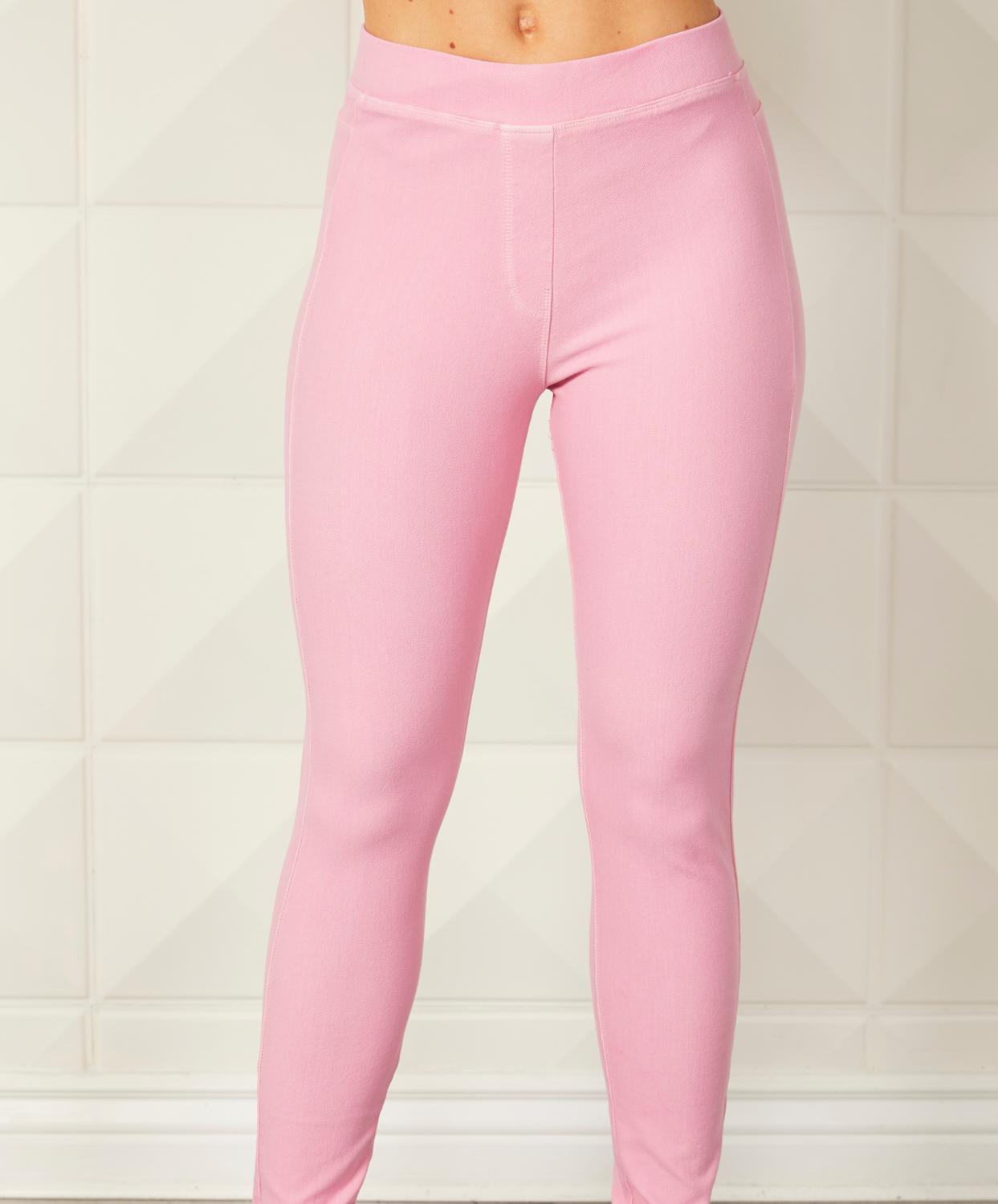 

Джеггинсы с высокой талией в цвете Blush french kyss, красный
