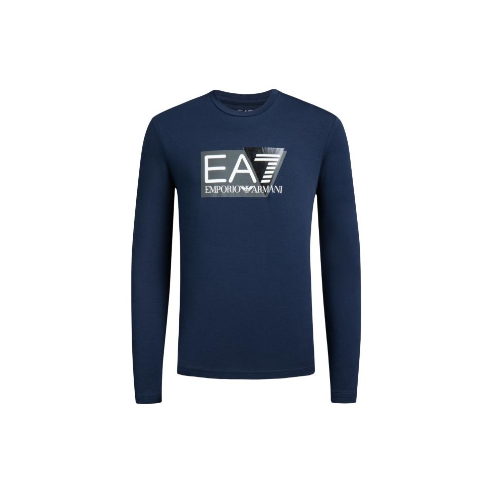

EMPORIO ARMANI Футболка EA7 SS24 мужская темно-синяя, Синий, EMPORIO ARMANI Футболка EA7 SS24 мужская темно-синяя