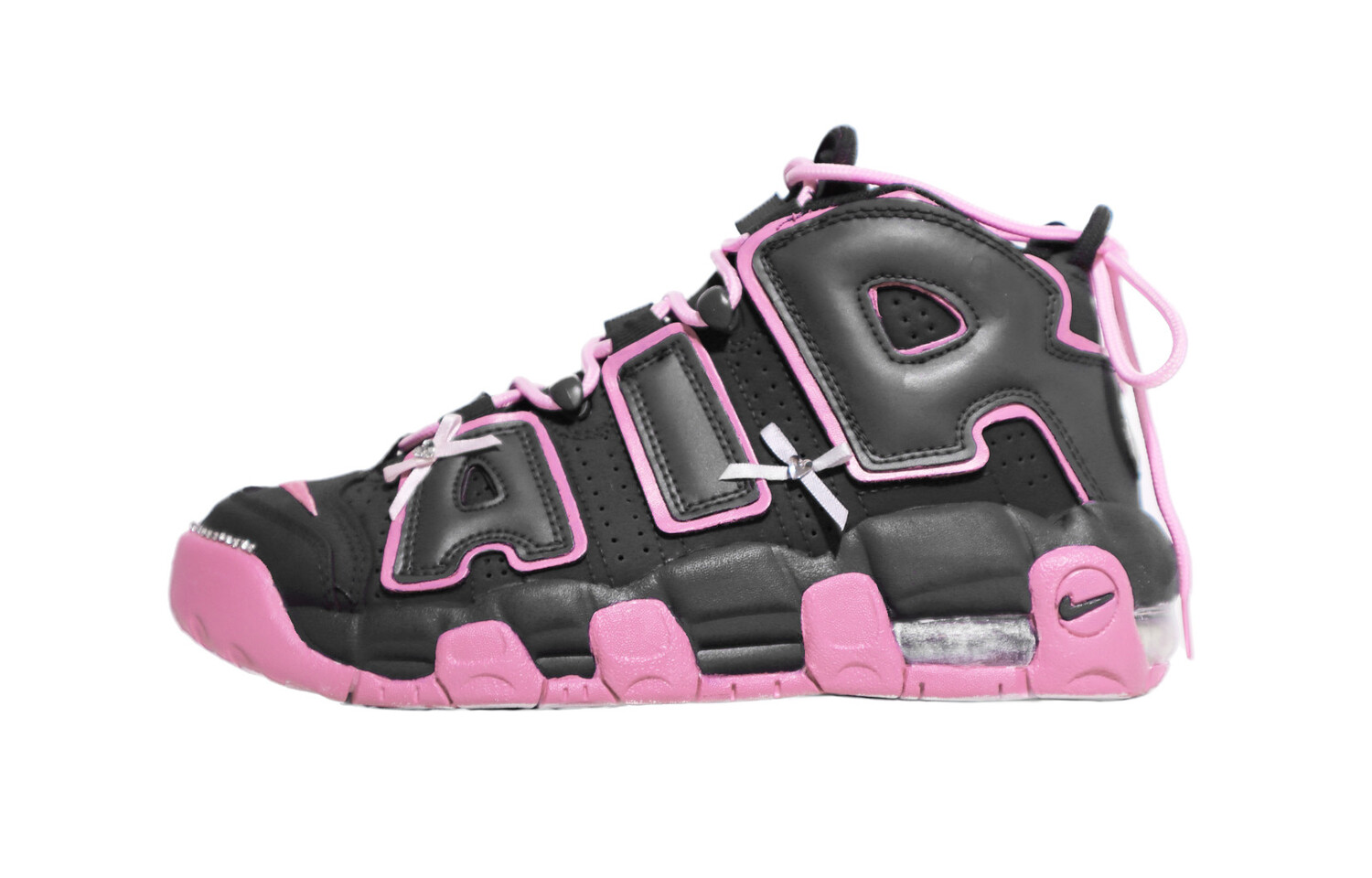 

Кроссовки Nike Air More Uptempo Vintage Basketball Shoes Women's Mid-Top Gray