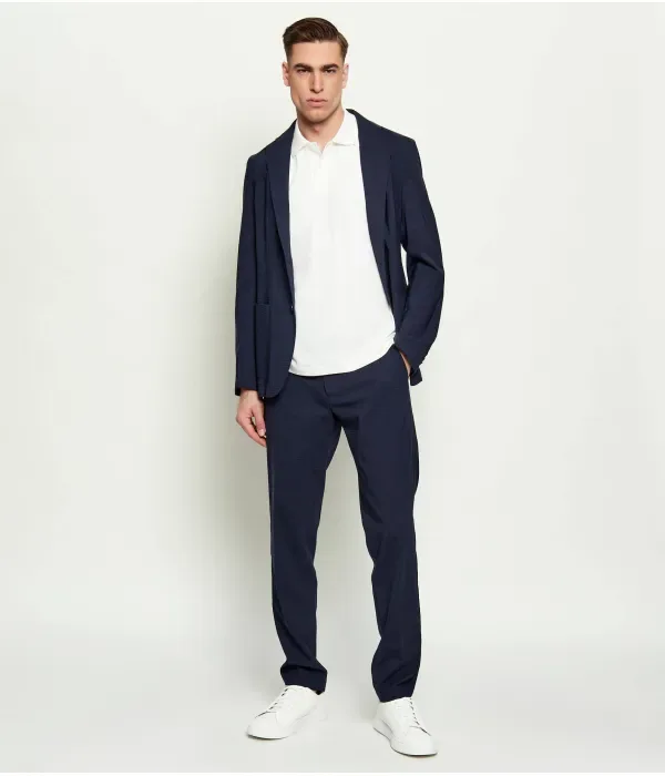 Полюс slim fit Emporio Armani, экрю — фото 2