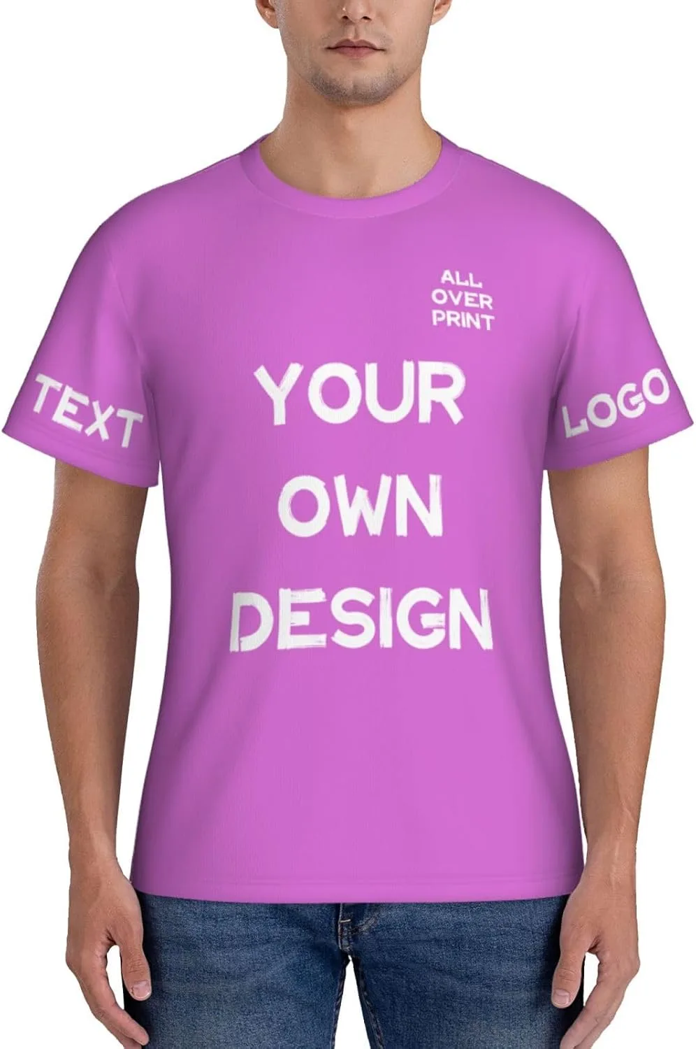 

Футболка с принтом Custom Shirt с логотипом и текстом