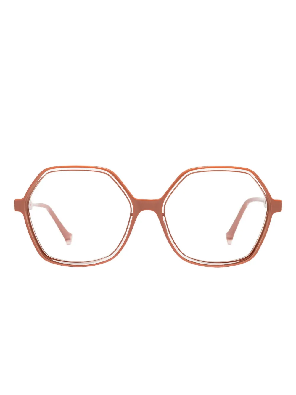 

Очки с геометрической оправой Eurin Xavier Garcia Design, оранжевый