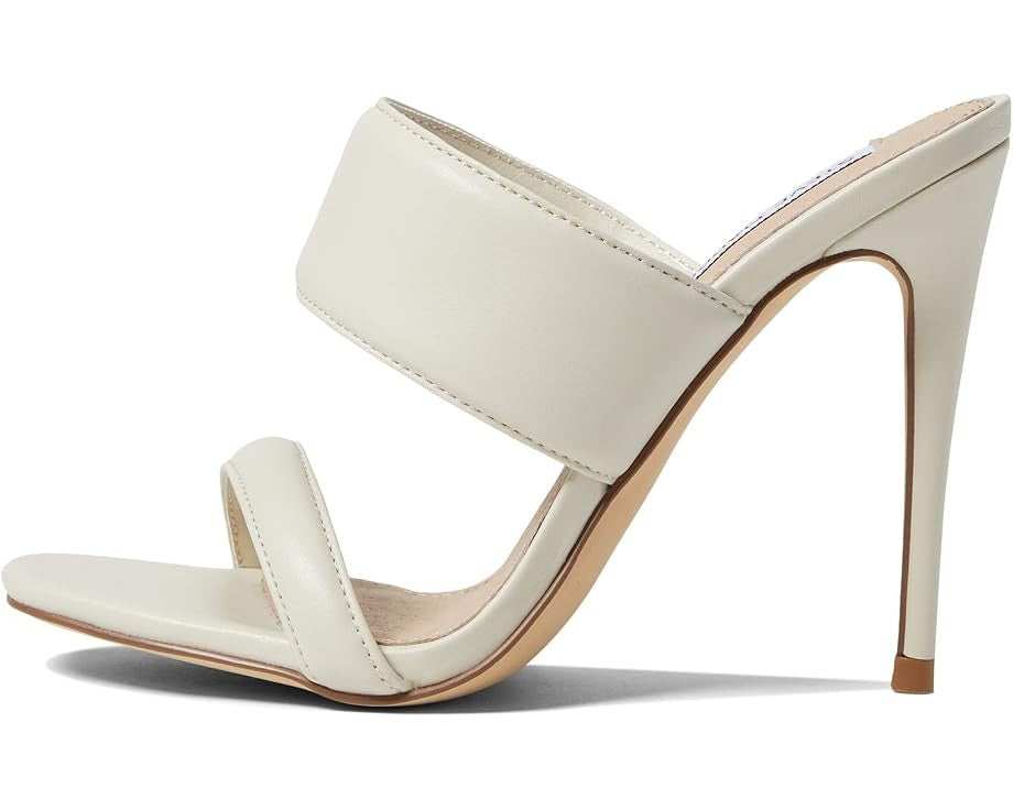 Стив Мэдден Свон Сандалии Женские Костяная Кожа Слипоны Стилет Каблук Steve Madden, белый — фото 2