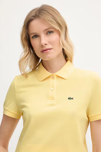 Поло Lacoste, желтый — фото 4
