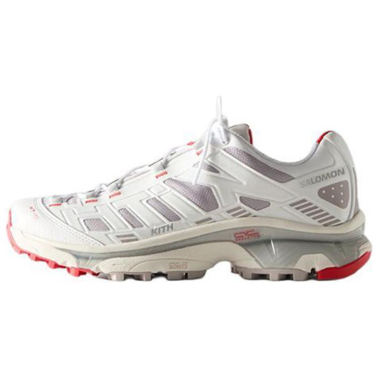 SALOMON Кроссовки для бега по городу KITH x XT 4K Low Top Casual City Commute Unisex White Grey