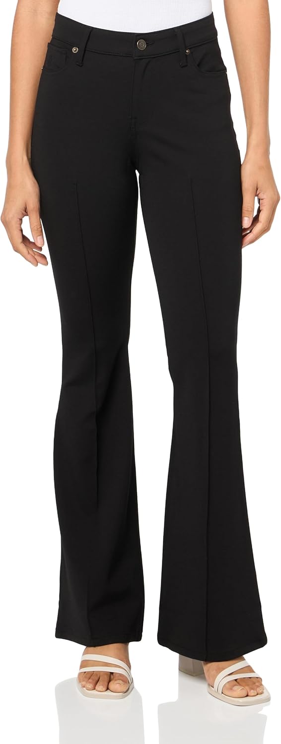 

Женские расклешенные однотонные спортивные брюки Tommy Hilfiger с защипами, Black