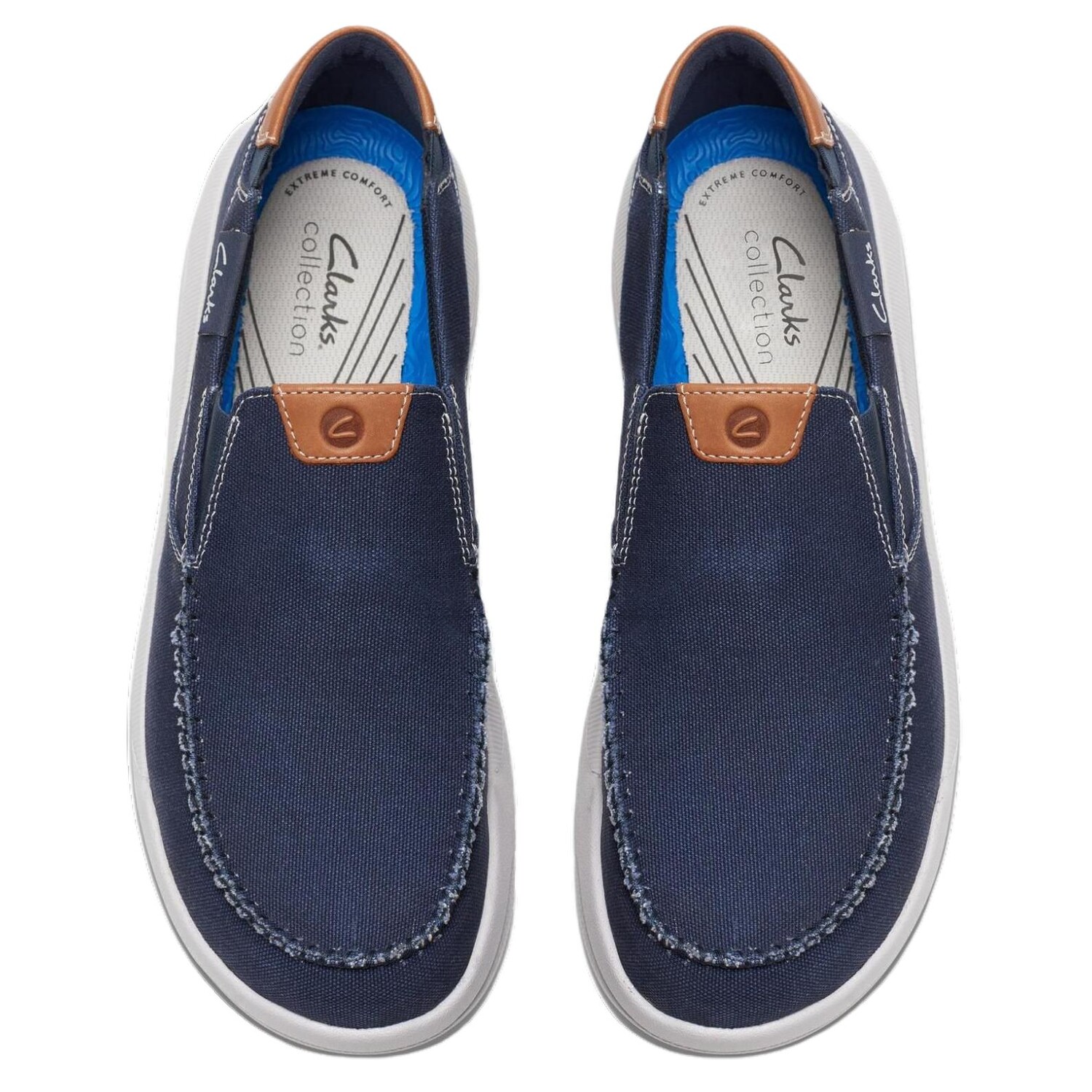 Кеды мужские низкие синие Clarks — фото 4