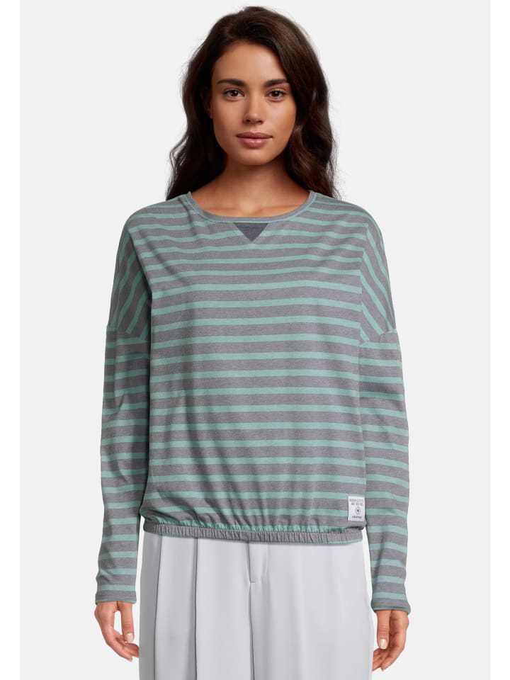 

Лонгслив Salzhaut Longsleeve INGMARIE, цвет Navy-Bottle Green