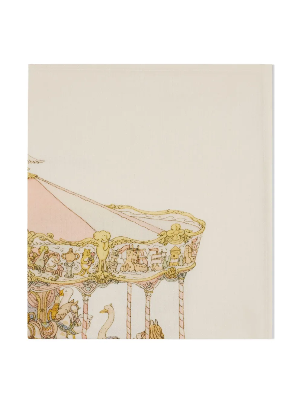 

Комплект из трех одеял с принтом Carousel Atelier Choux, нейтральный