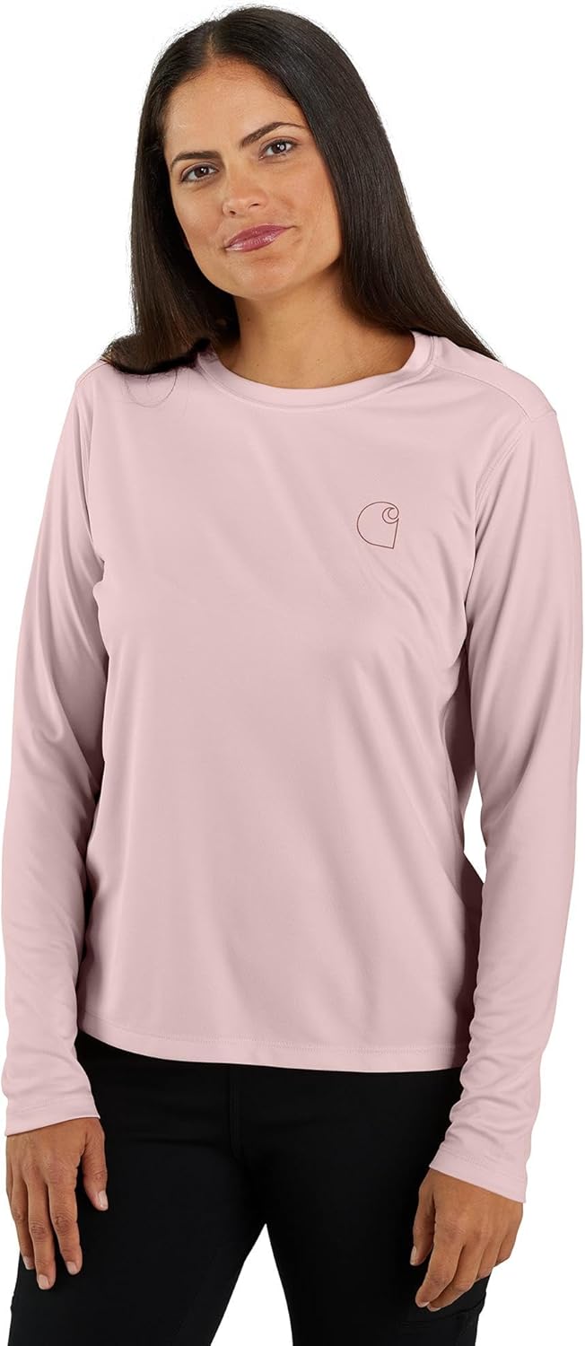 

Футболка Carhartt Women's 106632 Women's Force Sun Defender Relaxed, Soft Rose, Розовый, Футболка Carhartt Women's 106632 Women's Force Sun Defender Relaxed, Soft Rose