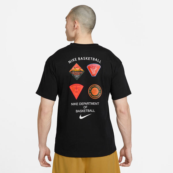 Футболка Nike Max90 Basketball T-Shirt 'Black', черный — фото 3