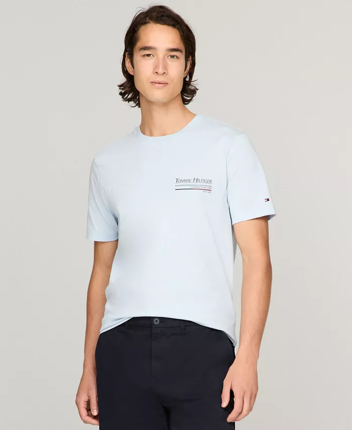 

Мужская футболка с графическим логотипом Sailing Tommy Hilfiger, синий
