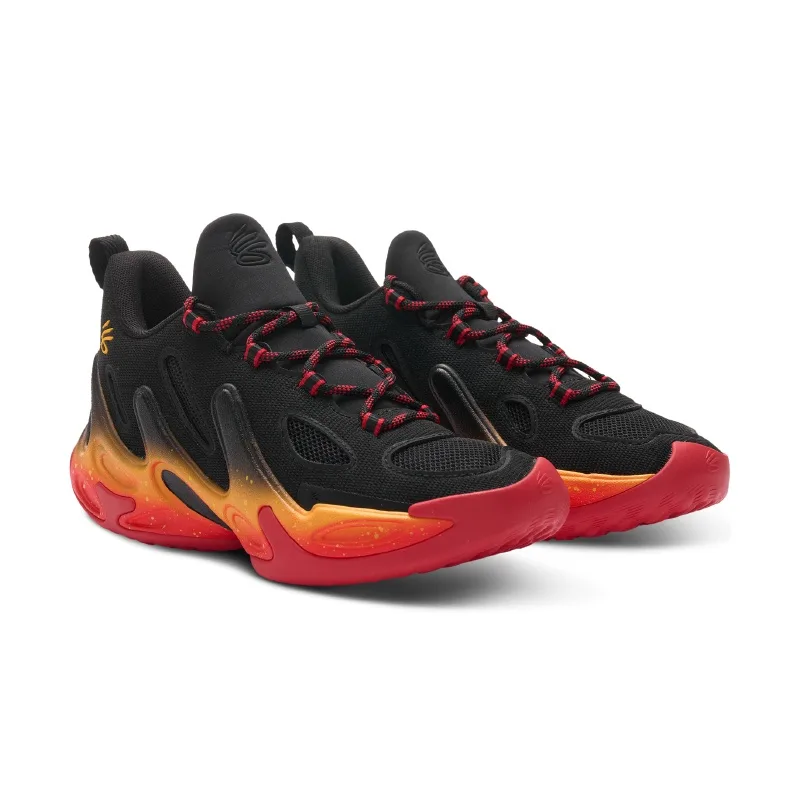 Under Armour Curry 13 High top детские баскетбольные кроссовки Black Red — фото 4