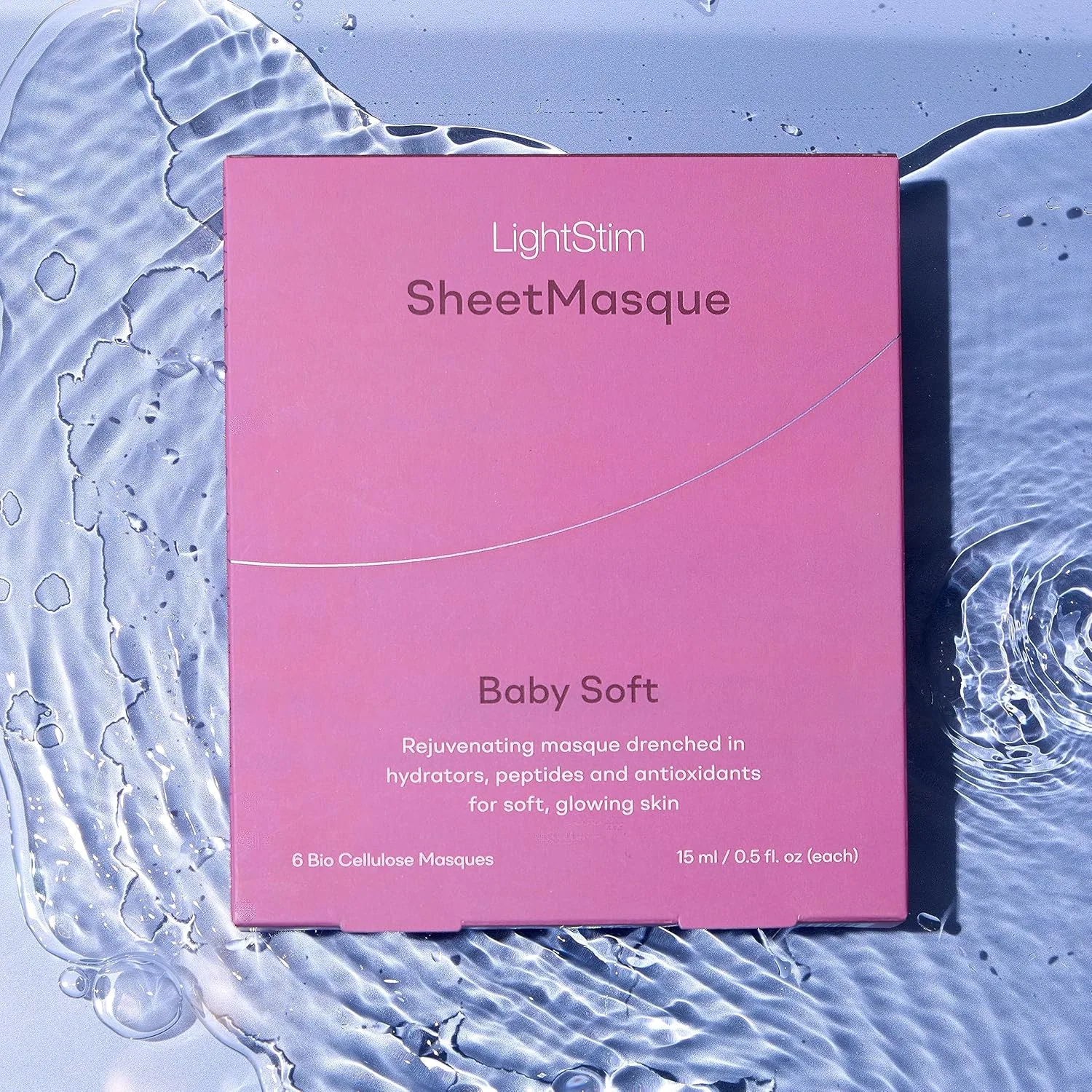 Маска для лица Lightstim — SheetMasque Rejuvenating, дышащая биоцеллюлозная , насыщенная увлажнителями, пептидами и, 170.1 г — фото 2