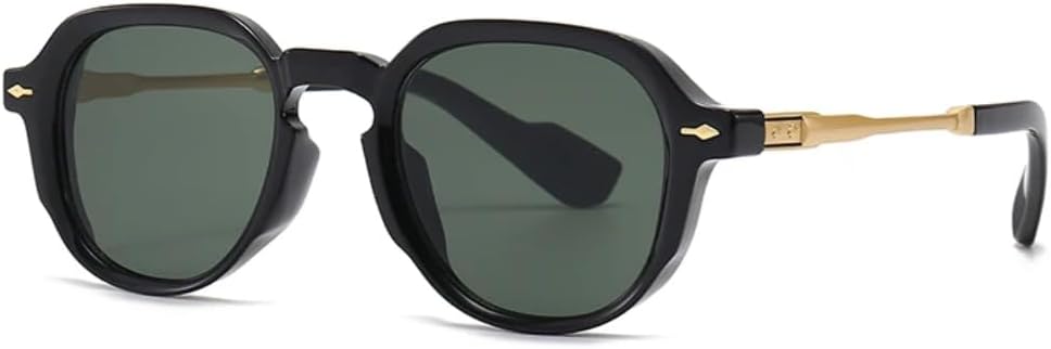 

Солнцезащитные очки с защитой UV400 | Круглая легкая оправа, цветные линзы | Для женщин и мужчин, для занятий спортом на открытом воздухе и вождения LXLHWN, Dark Green