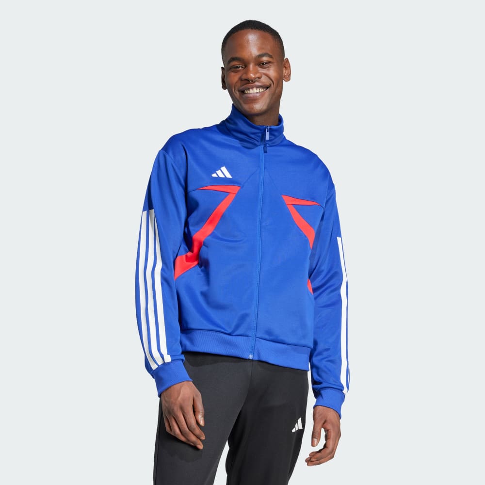 

Спортивный костюм Adidas House of Tiro Nations Pack Track Top, цвет Semi Lucid Blue/Pure Ruby/White