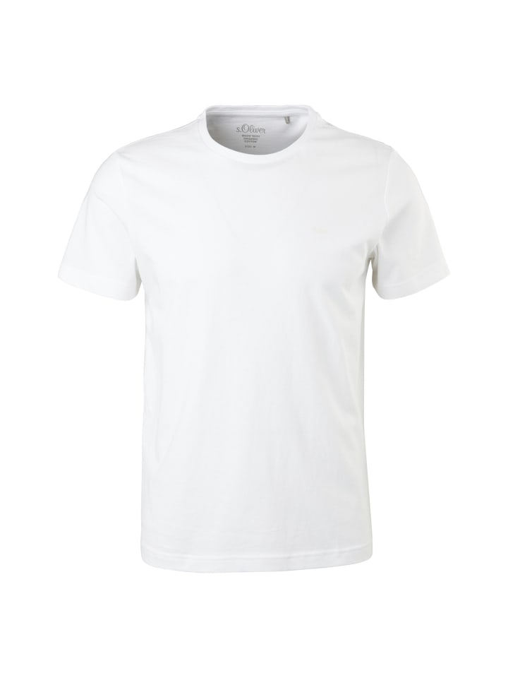 

s.Oliver Футболка, 1 шт., белого цвета, Белый, s.Oliver Футболка, 1 шт., белого цвета