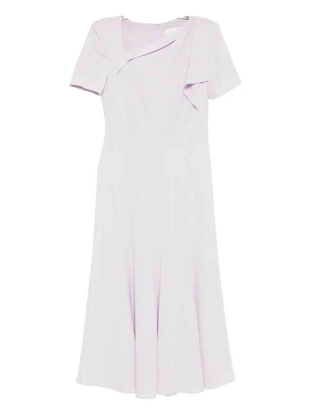 

Платье из легкого кади с открытыми плечами Roland Mouret, фиолетовый