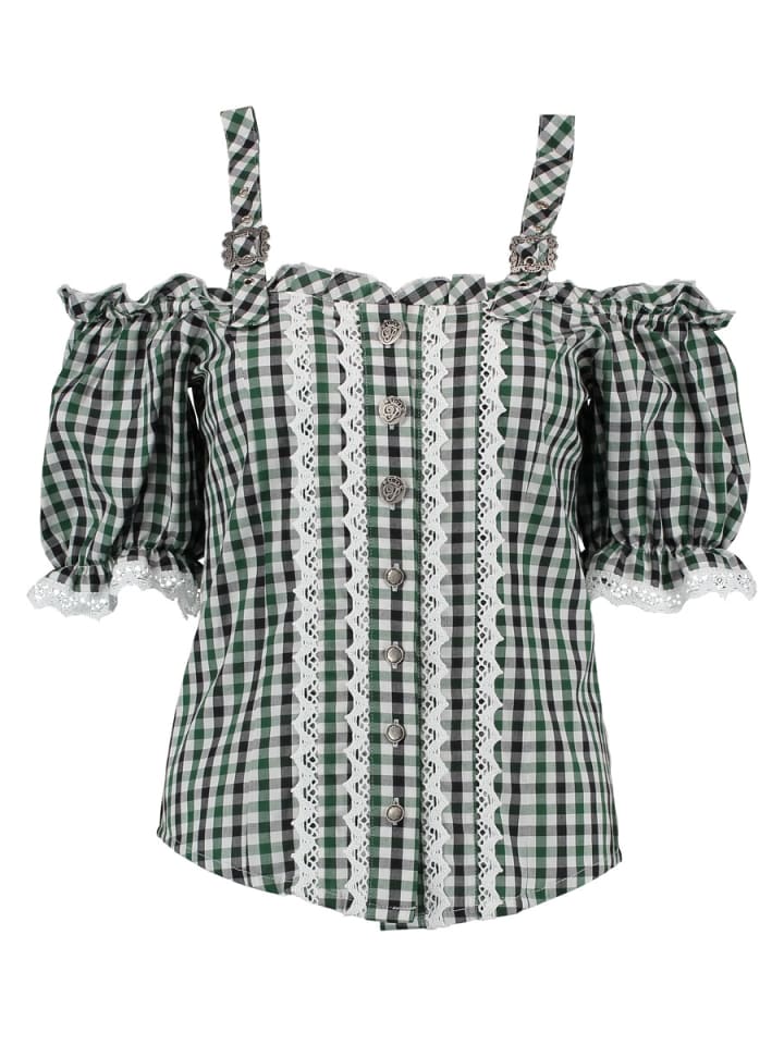 

Традиционная блузка Батойя в традиционном зеленом цвете OS-Trachten