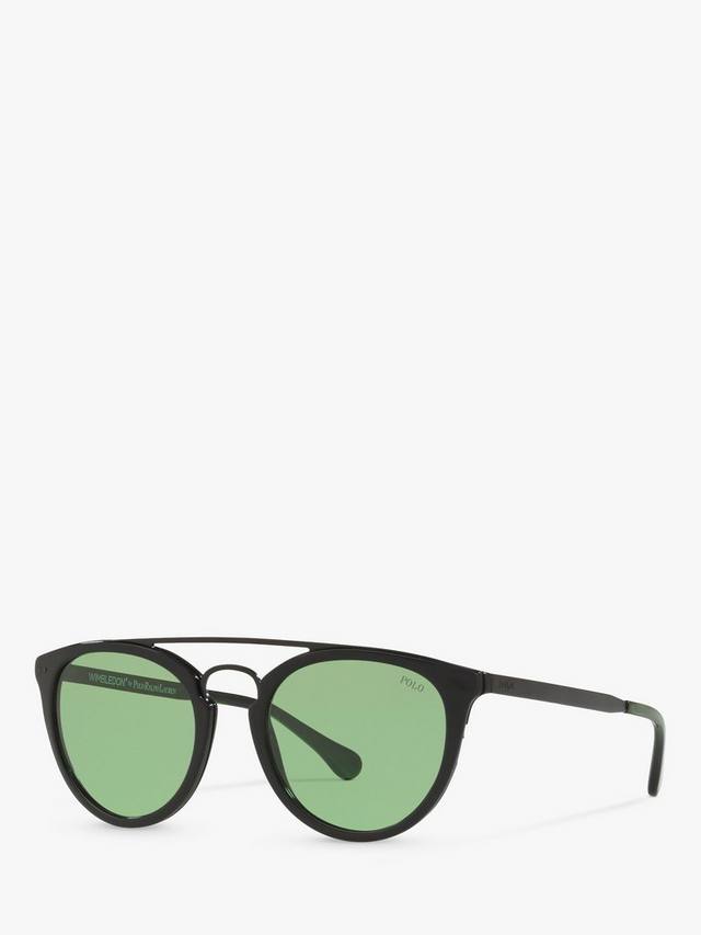 

Мужские солнцезащитные очки овальной формы ph4121 Ralph Lauren, цвет Black/Green