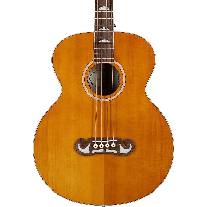 

Басс гитара Epiphone El Capitan J-200 Studio Acoustic Electric Bass Guitar, Aged Natural