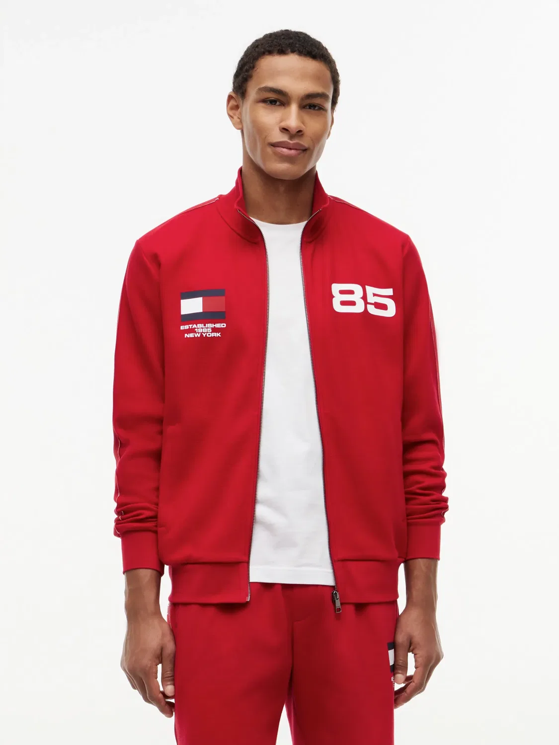 Толстовка на молнии с надписью 'СТРАНЫ' Tommy Hilfiger, Red — фото 2