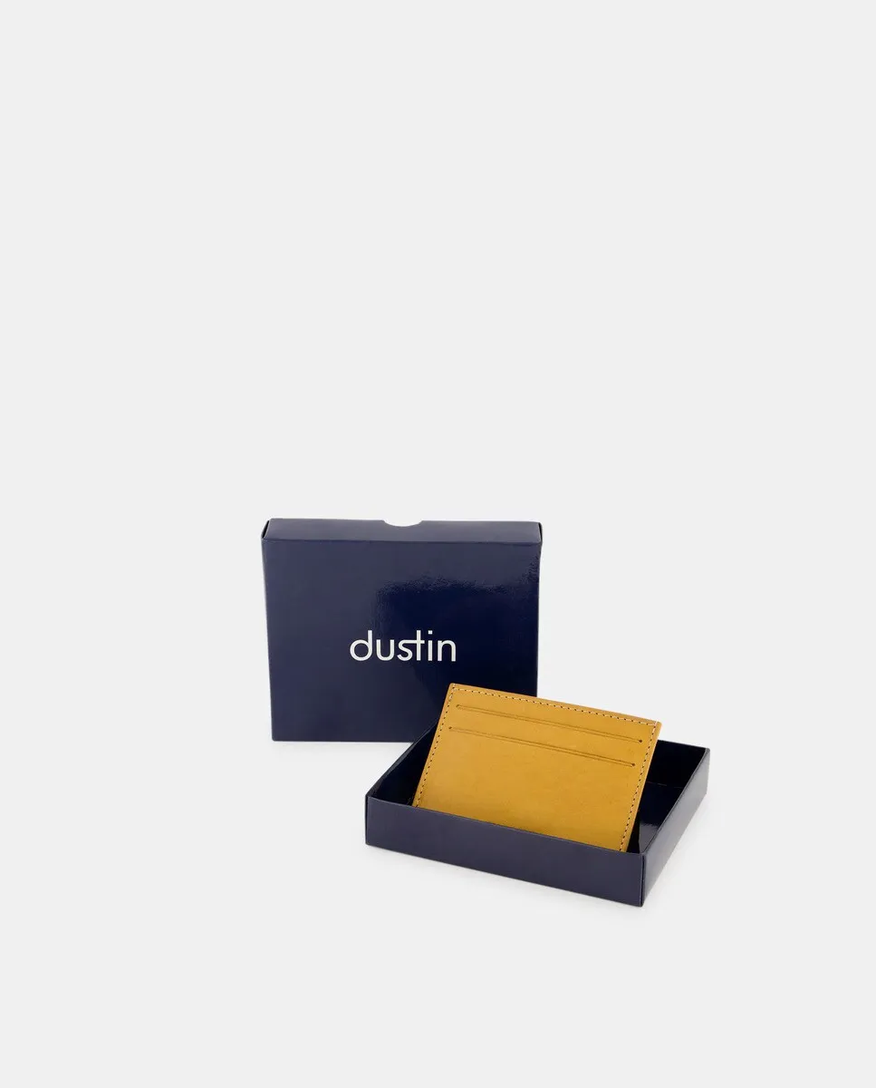

Кожаный держатель для карт Dustin, горчичный