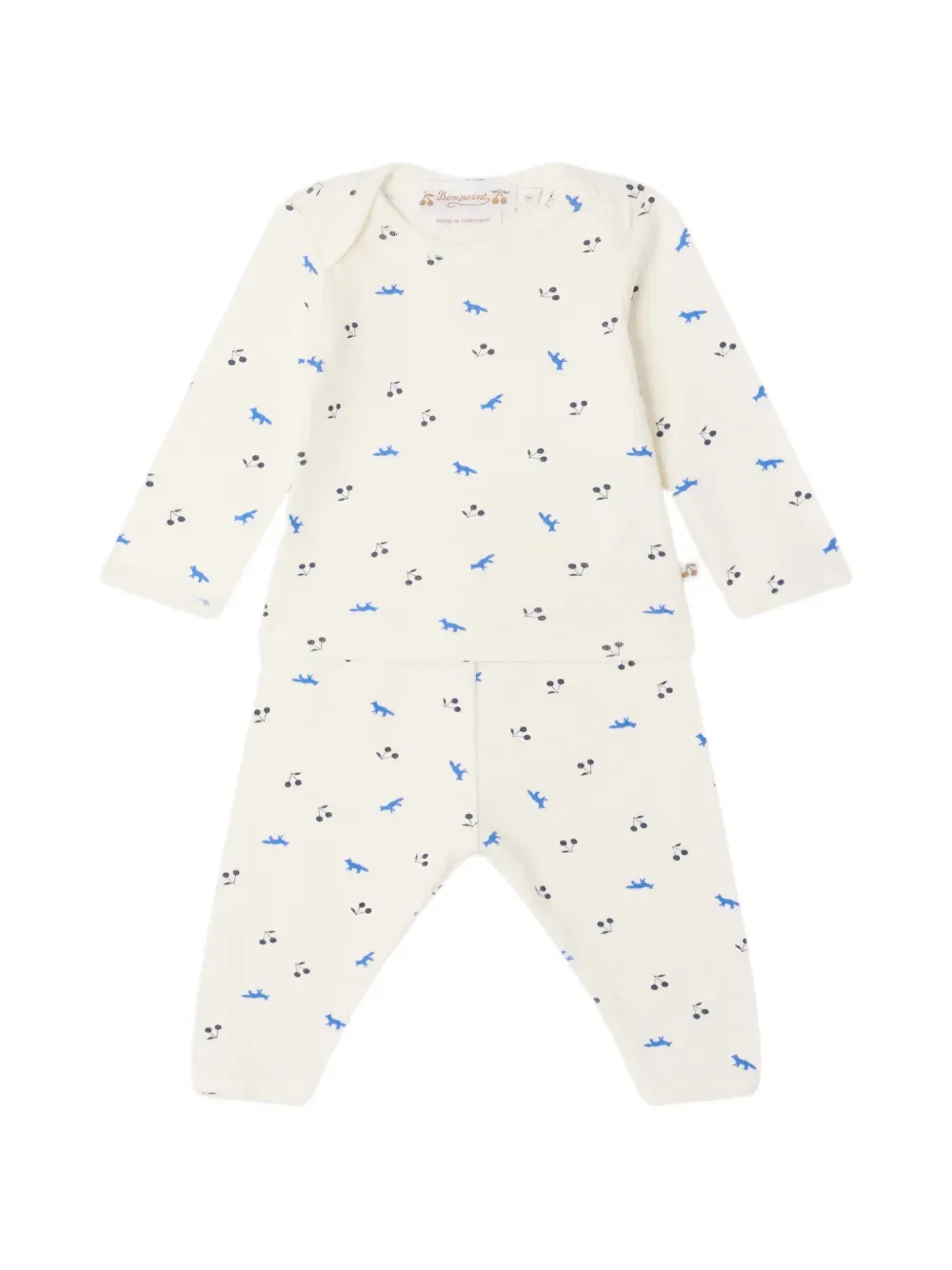 Пижамный комплект X maison kitsune timi Bonpoint, нейтральный