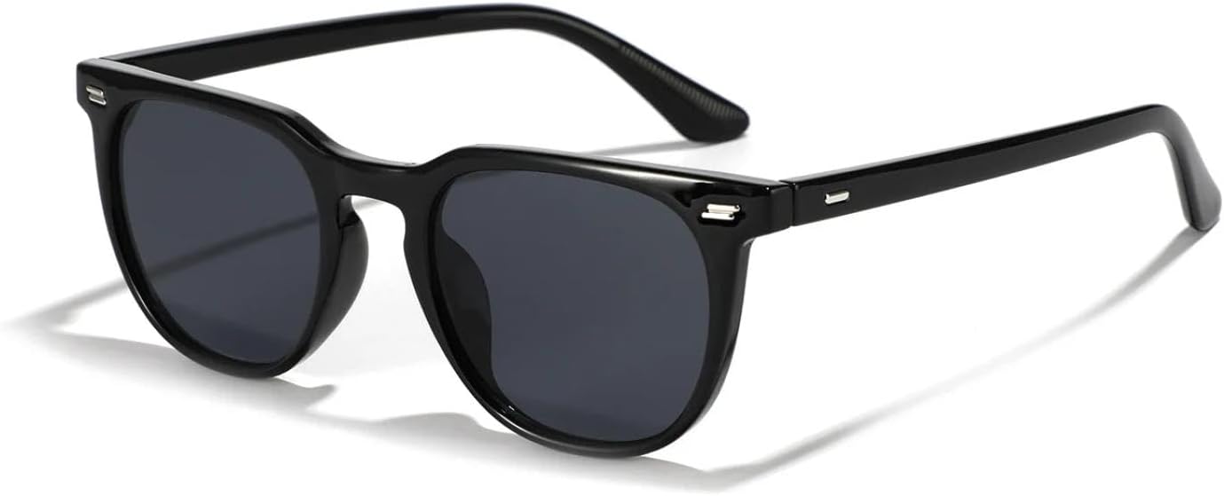 

Женские солнцезащитные очки с заклепками, голубые с леопардовым принтом, зеленые, мужские солнцезащитные очки с защитой от УФ-излучения UV400 для вождения DSVIGF, Black Grey