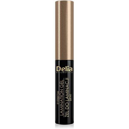 Eyebrow Expert Lamination Gel Коричневый Веганская Формула Фиксация Формы Бровей Улучшение Цвета Биотин Пептиды Глицерин 4 мл Delia Cosmetics — фото 2