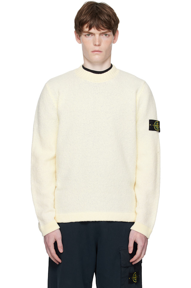 

5100056 свитер из фантазийной пряжи Stone Island, цвет ivory