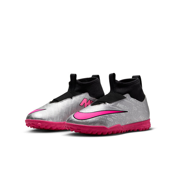 Кроссовки jr mercurial superfly 9 acad 25 tf turf Nike, серебряный — фото 3