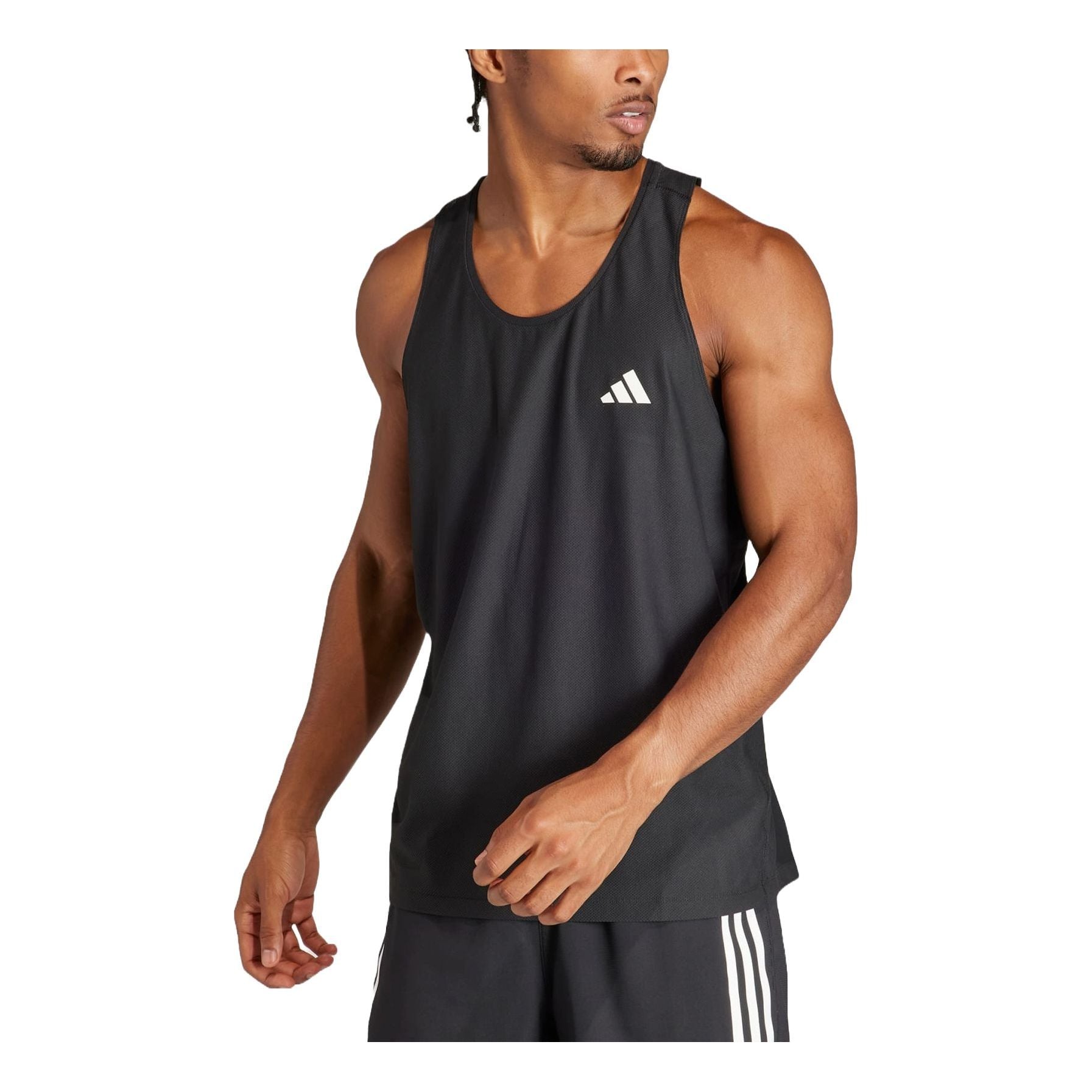 

Спортивный топ adidas Own The Run Tank Asia Sizing 'Black' IN1499, черный