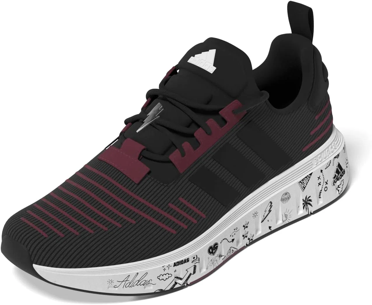 Мужские кроссовки Adidas Swift Run 23 Low (не для футбола), Core Black Core Black Shadow Red