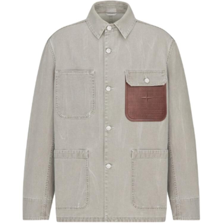 

Stone Island X Куртка мужская серая Dior, серый