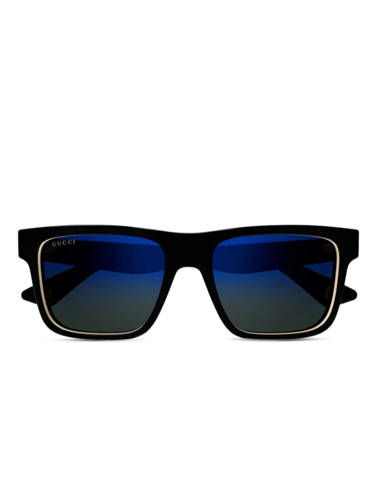

Солнцезащитные очки в прямоугольной оправе "Черные" Gucci Eyewear, черный
